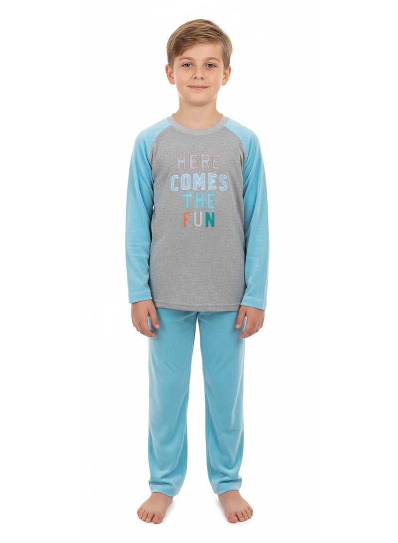 ملابس نوم شتوية للأطفال(قطيفة) - تصميمات عصرية ومريحة مثالية للاسترخاء والنوم.